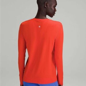 Lululemon Athletica Vibrant Orange Long Sleeve Tee